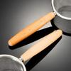 Деревянная ручка из нержавеющей стали, небольшой дуршлаг, мелкоячеистое сито для масла, многофункциональный фильтр, сито для муки, кухонные принадлежности для выпечки