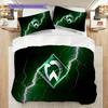 Постельное белье с узором SV Werder Bremen Комплект одеял Покрывало Наволочка Домашний Декор Подарок на День Рождения (1 пододеяльник + 2 наволочки, без наполнителя)