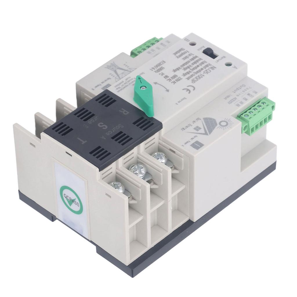 AC220V  Power Automatic Transfer Switch 3P Millisecond Switching PV To Mains  Automatic Tran