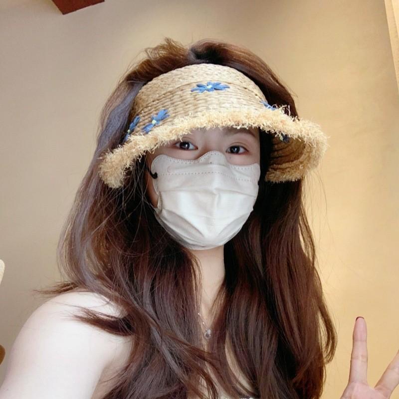 Straw Sunscreen Cap Hat Lightweight Headband Style Breathable Protection Uv