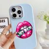 LZ18 Lips Kiss Soft Phone Case for Samsung S24 Ultra S23 Plus S21 FE A16 A54 A34 A05s A06 Infinix Hot 40 30i Lens Protection Shockproof Cover