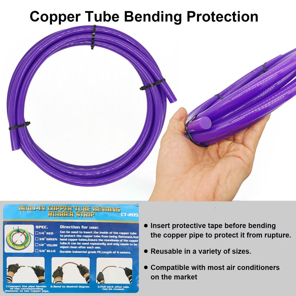 Защита медной трубы 1/4"/3/8"/1/2"/5/8"/3/4"/7/8''Защита от деформации Защита медной трубы CT-205 Инструмент для гибки пластиковых труб из ПЭ