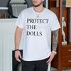 Горячие Защитите Кукол Принтованные Футболки для Мужчин Летние Футболки с Коротким Рукавом Футболка с Круглым Вырезом Повседневная Летняя Мужская Одежда