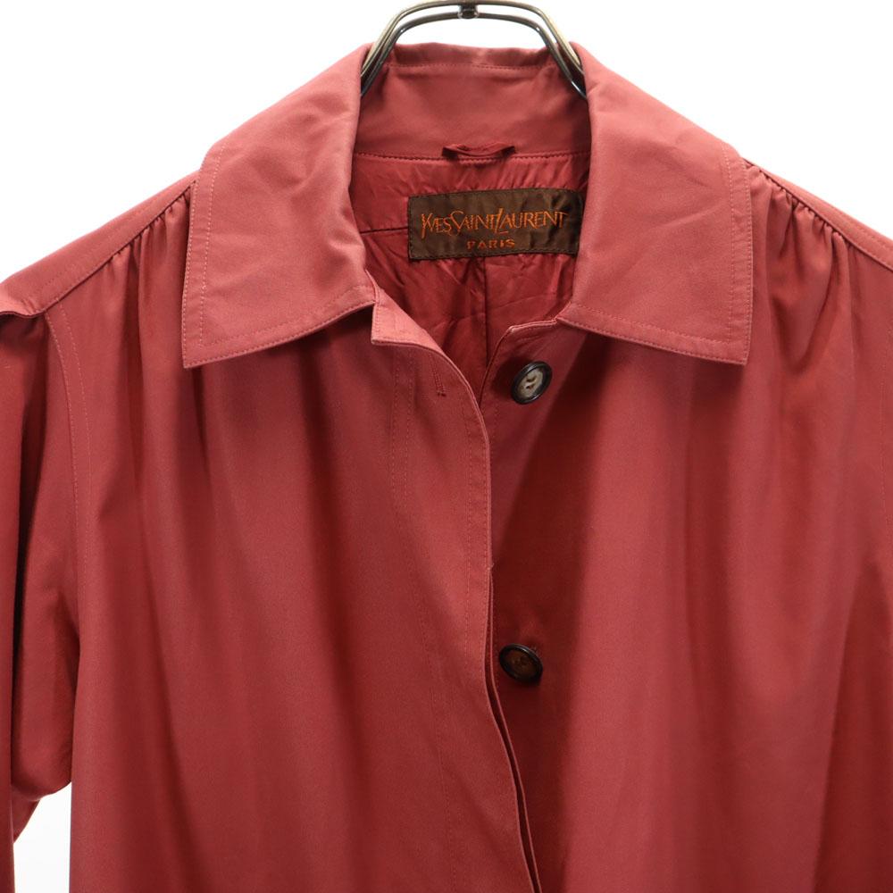Yves Saint Laurent Пальто-воротник из старой нержавеющей стали 80-х 90-х годов T9 Красная серия Женское Б/У