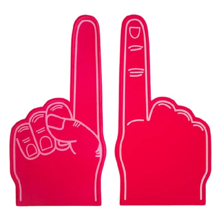 2 шт. Большие спортивные перчатки для болельщиков, аксессуары для поддержки с широким захватом для концертов и соревнований