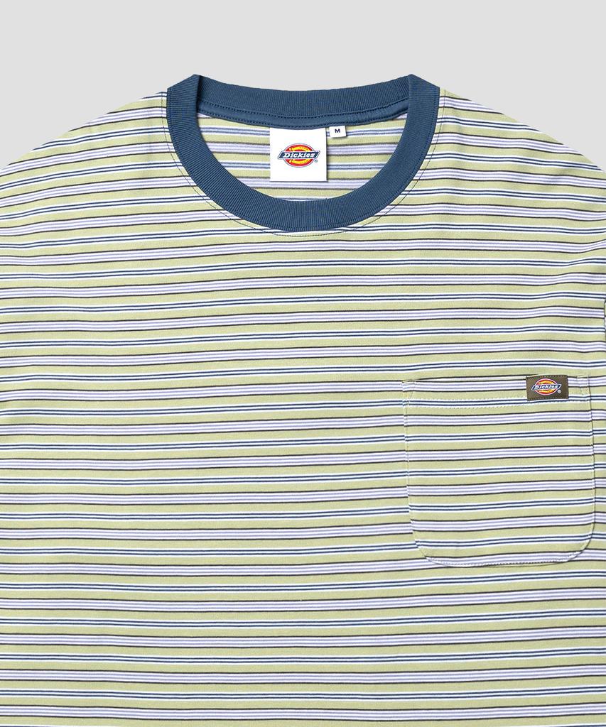 DICKIES Fine Stripe Pocket Long Sleeve Olive