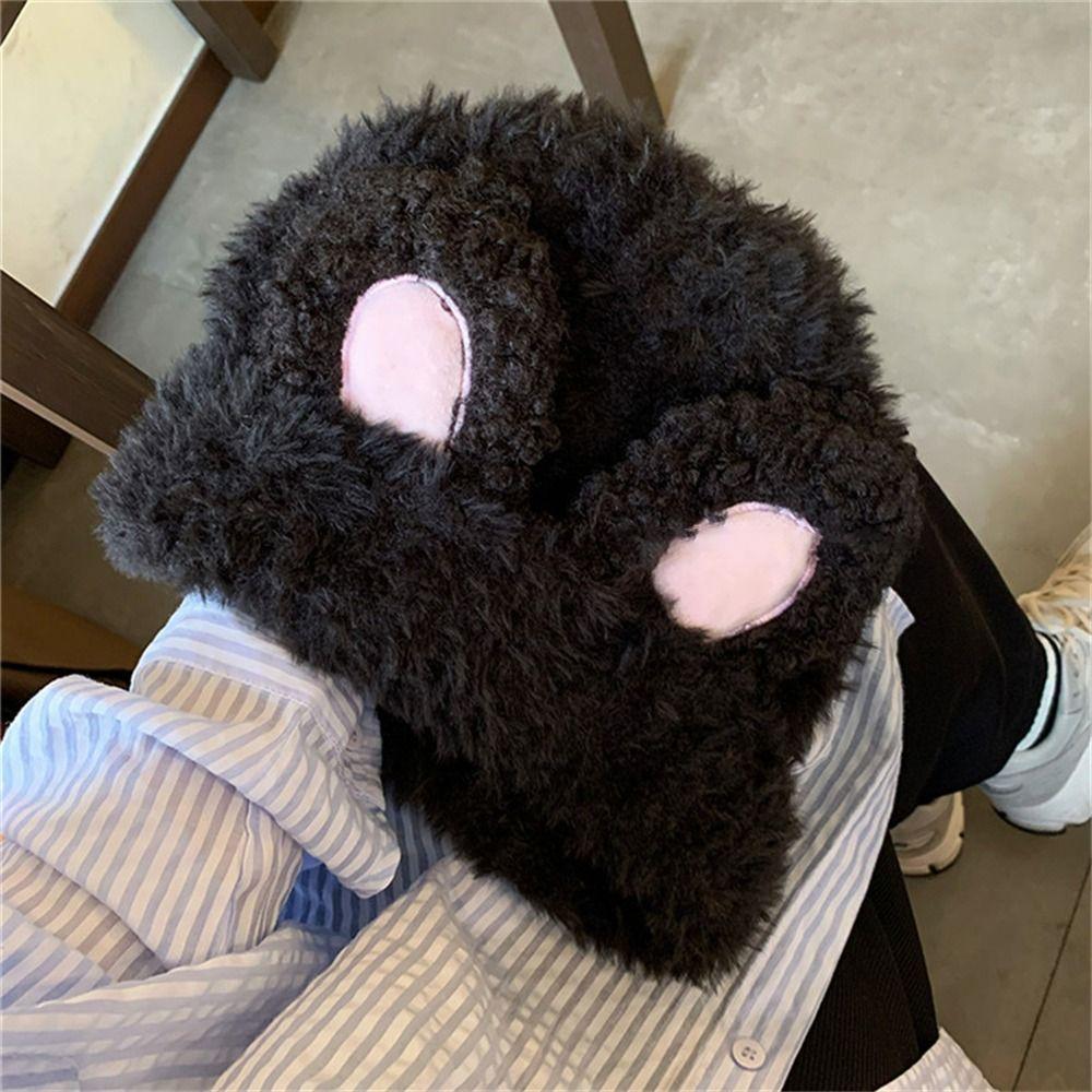 Rabbit Ears Beanie Hat Winter Warm Bonnet Caps Fashion Plush Hat Outdoor