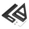 3D Multi Angle Measuring Ruler 45 90 Degree Aluminum Alloy Woodworking Square Protractor Miter