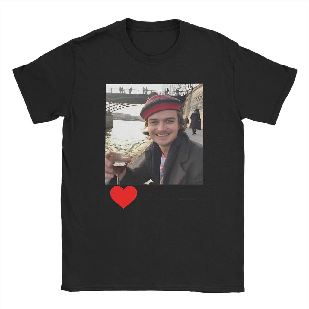 I Joe Keery Unisex T Shirt Djo Crazy Tee Shirt Short Sleeve Round Neck TShirts Pure Cotton Graphic Printed Tops