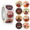 500 Happy Thanksgiving Stickers, Fun Thanksgiving Designs for Holiday Harvest Party Decorations, Gift Wrapping Labels, School Supplies