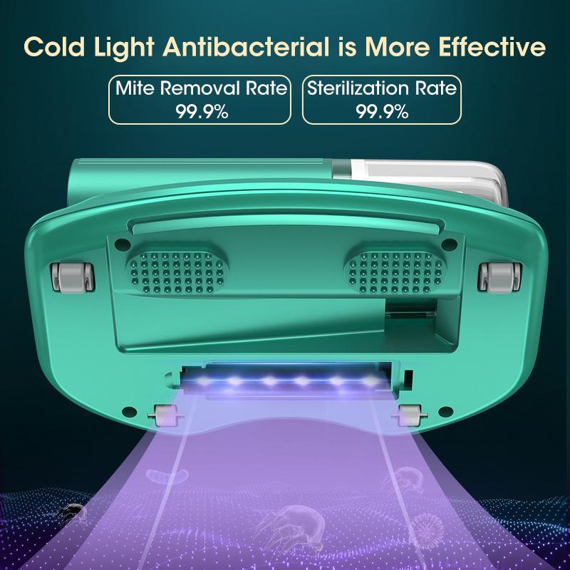 Бытовой беспроводной УФ-стерилизатор клещей-пылесос Ручной портативный клещей-машина Двойная похлопывающая кровать Глубина клещей-метра