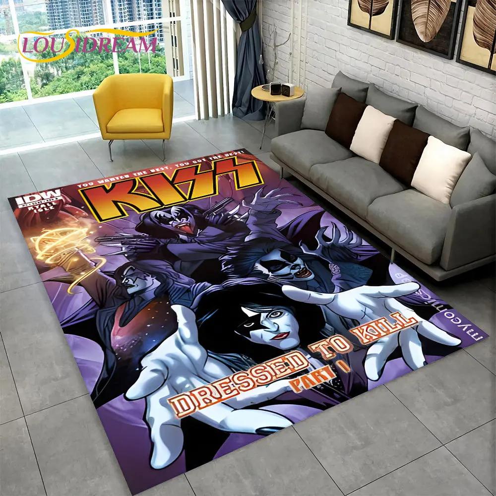 Коврик KISS Rock Band Retor, ковер для дома, гостиной, спальни, дивана, коврика, декор, кухонный нескользящий напольный коврик Alfombra