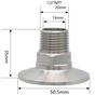 1/4" 3/8" 1/2" 3/4" 1" -4" NPT Наружная резьба x 0.5" 0.75" 1.5" 2" -4" Соединение Tri Clamp Трубопроводная арматура Нержавеющая сталь 304 316L Санитарная