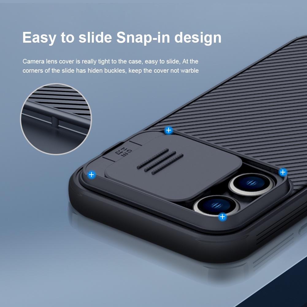 NILLKIN Роскошный магнитный чехол для iPhone 14 Pro 14 Plus 14 Pro Max CamShield Pro, чехол для телефона, защита слайдера камеры, ТПУ + ПК, противоударная задняя крышка