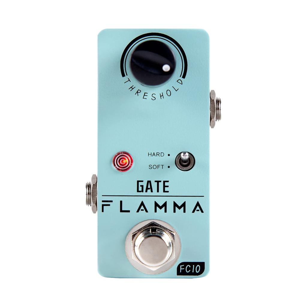 FLAMMA FC10 Noise Gate Guitar Pedal Noise Killer Smart Noise Reduction Noise Suppressor Effect Pedal True Bypass Noise Gate Green