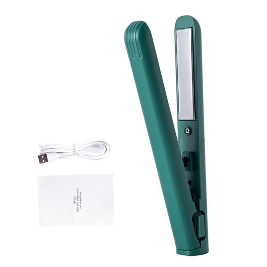 Портативный USB-выпрямитель для волос, быстрый нагрев, электрические щипцы для завивки, прямые вьющиеся волосы, челка, мини-щипцы для завивки, дорожный инструмент для укладки волос для женщин