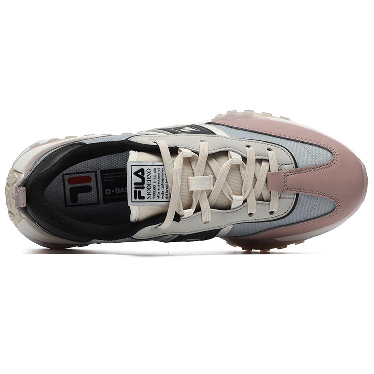 Fila Текстиль под кирпич, Кожаные Низкие Повседневные Туфли Женские Серый Розовый F12W231125FAF