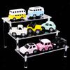 Display Stand 3-Tier Acrylic Figure Toy Display Shelf Clear Food Cupcake Dessert Display Stand for Home