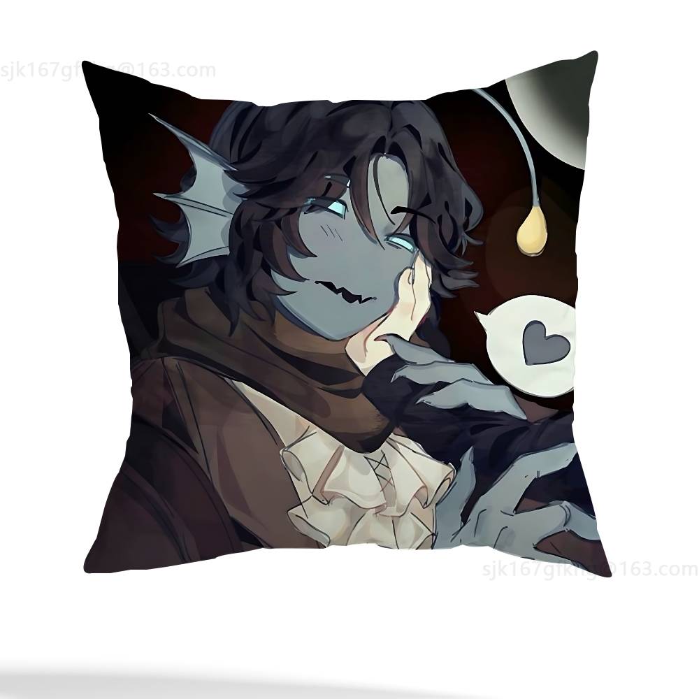 P-Pressure Sebastian Solace Pillow Case Anti-Dustmite Pillowcase Invisible Zipper Silky Short Plush Sofa Cushion Cover