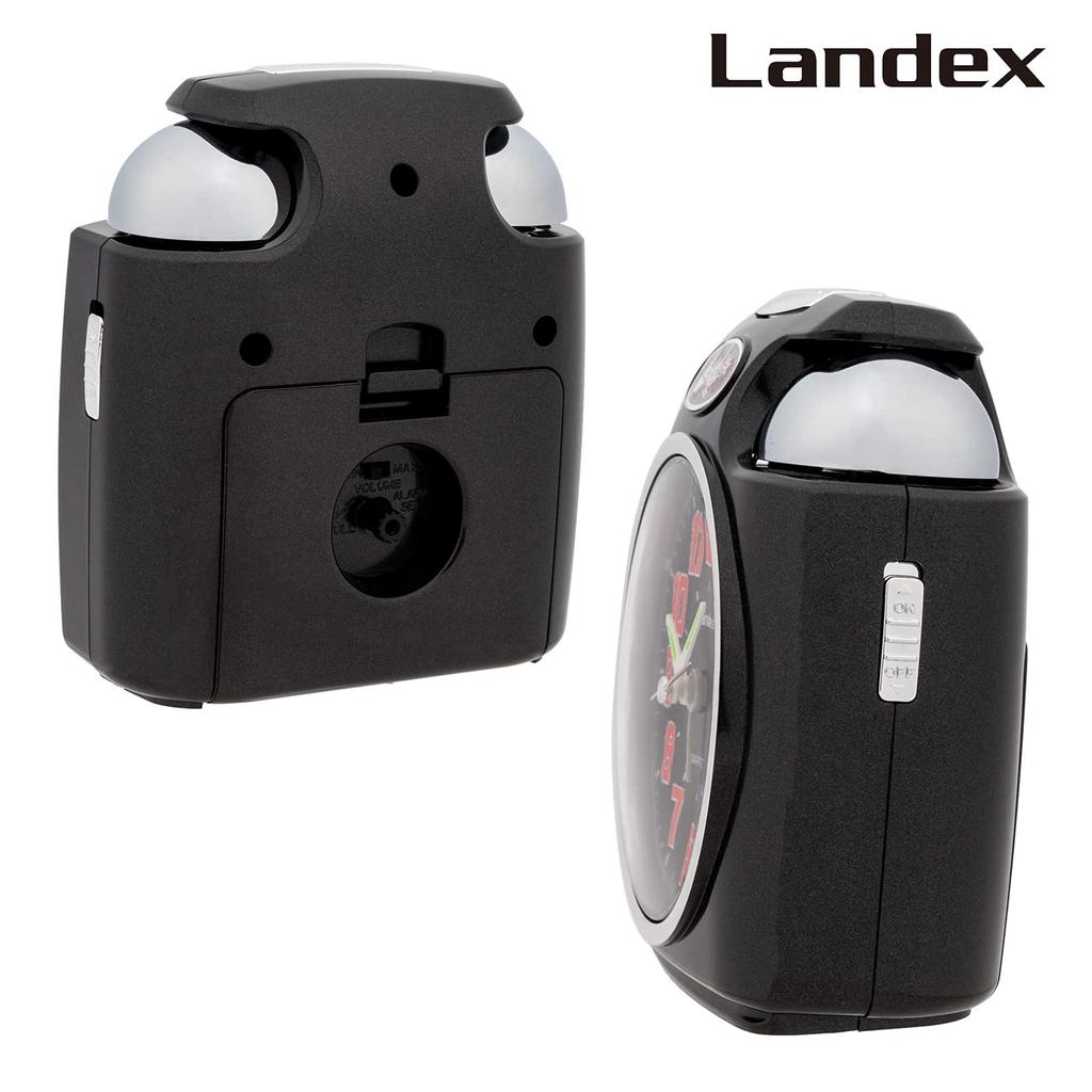 Будильник Landex, Громкий, Аналоговый, 2-ступенчатая регулировка громкости, Черный YT5243BK