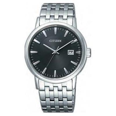 Мужская BM6770-51G ( Часы CITIZEN COLLECTION Eco-Drive Мужские) Круглые часы из серебристого нержавеющего металла