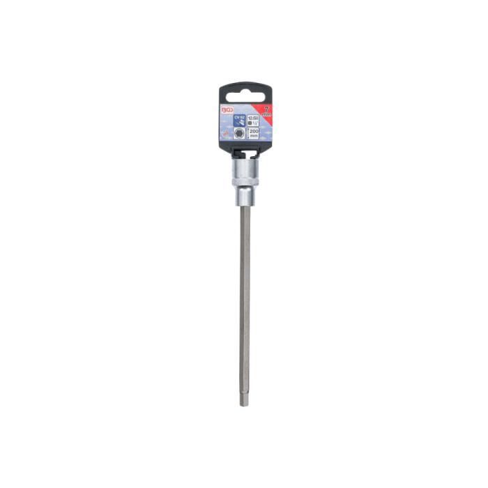 Douille à embout - BGS TECHNIC - 12,5 mm - Longueur 200 mm - Hexagonal - Métal