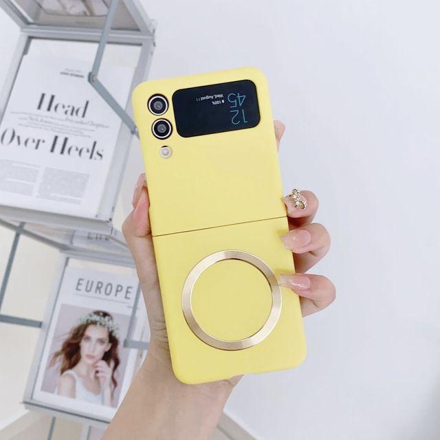 Чехол с беспроводной зарядкой на магните для Samsung Galaxy Z Flip 4, ультратонкий, удобный для кожи, жесткий чехол Magsafe для Samsung Zflip3