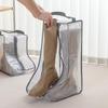 Boots Storage Bag Waterproof Dustproof Transparent Shoes Protection Bag Zippered Portable Boots Pocket Household Travel Storage