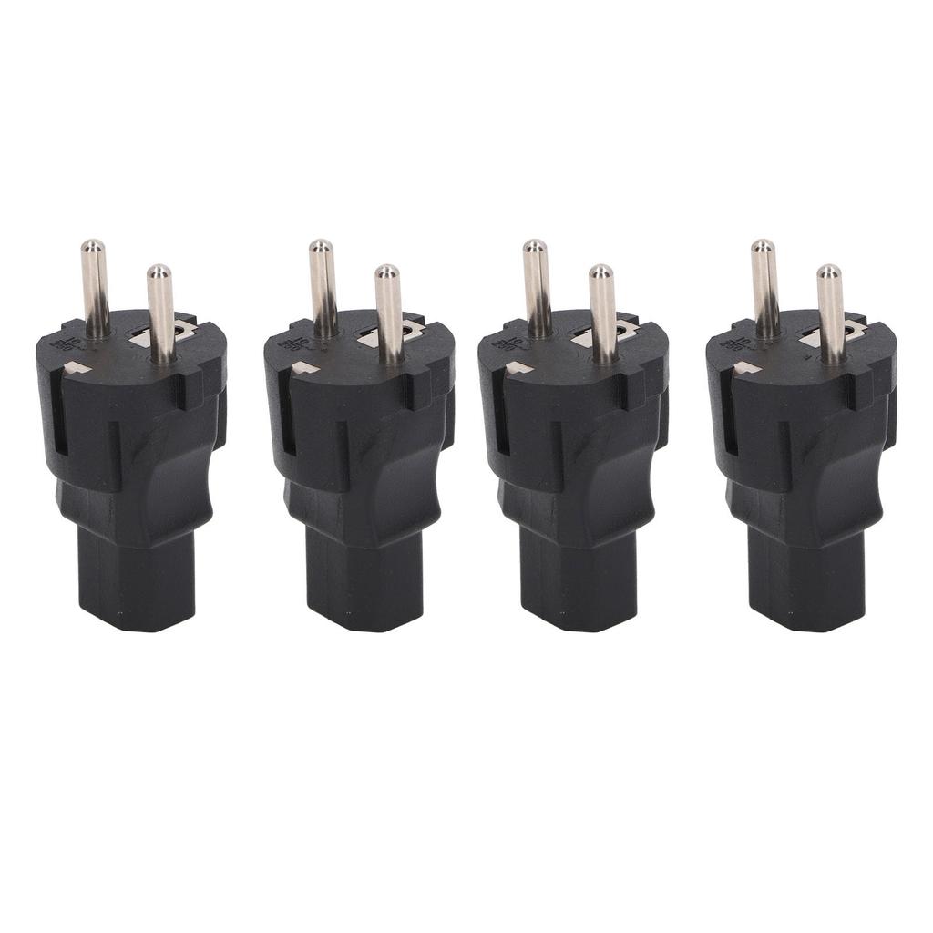 4PCS  2 Slot Plug To IEC320 C13 Power Adapter Professional  To C13 Power Plug Adapter for Laptop