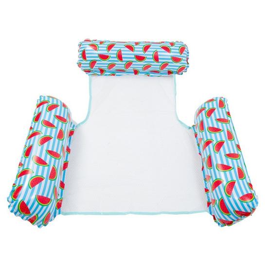 Надувной плавучий стул для бассейна, эргономичный подголовник, герметичный ПВХ, шезлонг для бассейна, ПВХ для детей и взрослых, плавающий диван, водный гамак