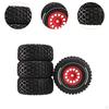 RC Car Tyre Tires Set 4 Pieces Accessories Easy To Replace Spare Parts Truck Wheel