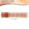 Plaid Wired Edge Ribbons Fall Plaid Burlap Ribbon Check Ribbon 10 Yard/Roll for Thanksgiving Autumn Party DIY Craft Bow Wrapping