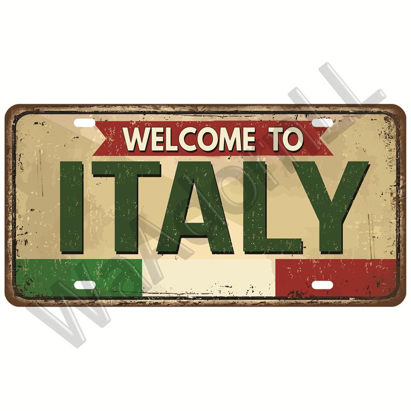 Metal Sign Germany USA Country Flag France Tin Sign Plaque Russia Spain Tinplate Plate For Wall Home Restaurant Craft Bar Decor