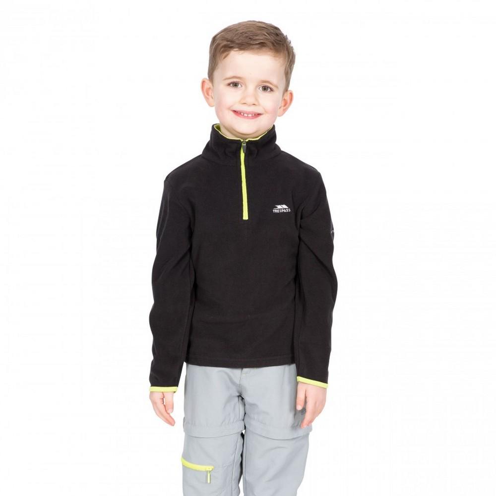 Childrens Boys Etto Half Zip Fleece Top