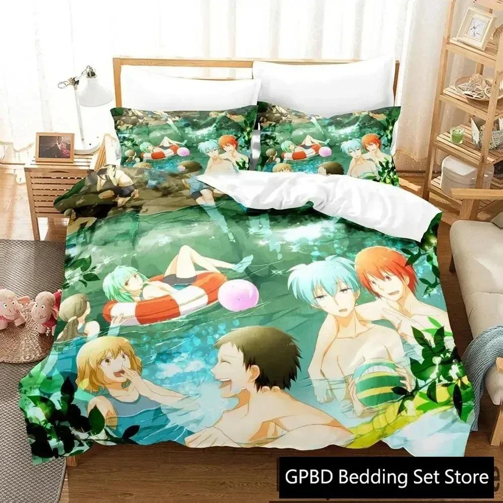 Аниме Assassination Classroom Koro-sensei Комплект постельного белья для мальчиков и девочек Twin Queen King Size Пододеяльник Наволочка Кровать для мальчиков и девочек Взрослый