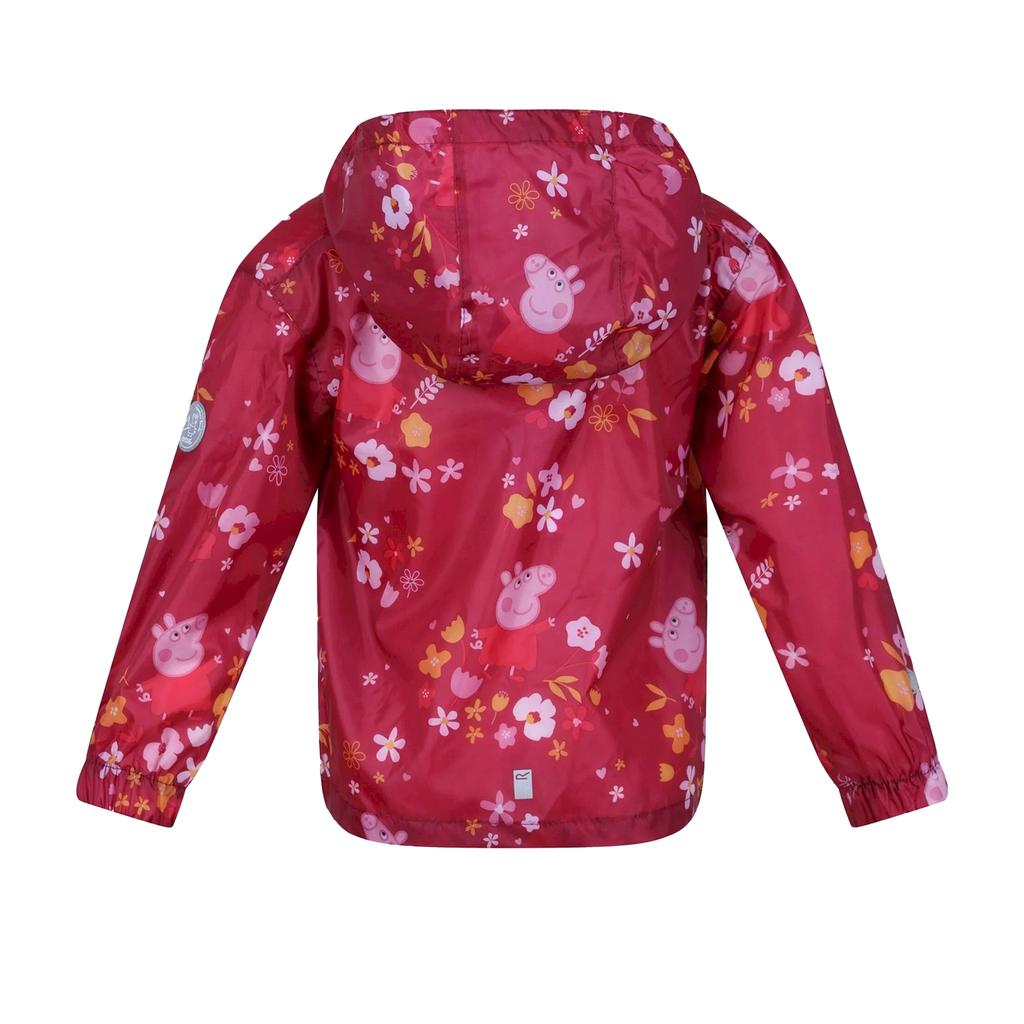 Regatta Childrens/Kids Floral Peppa Pig Packaway Waterproof Jacket