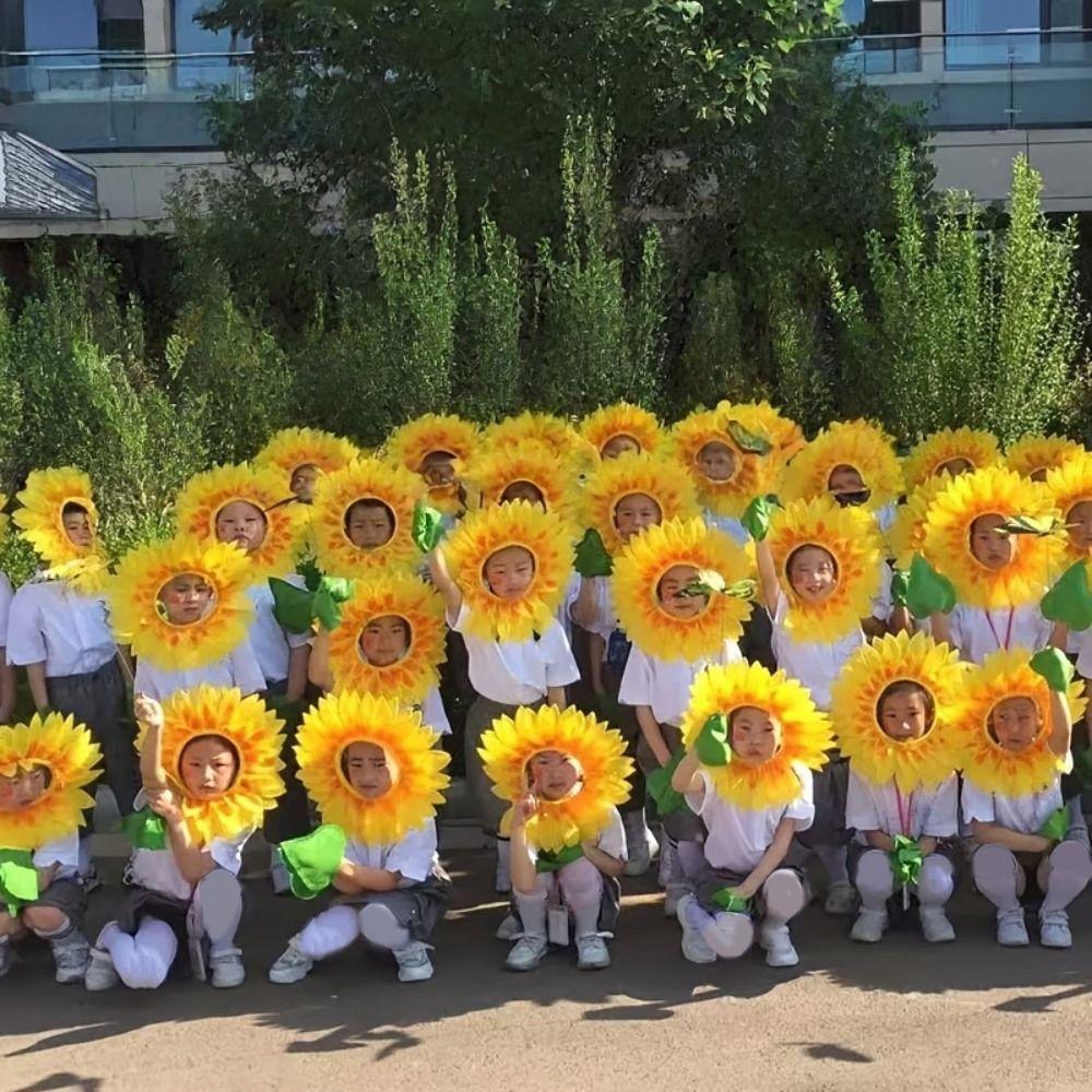 Dress Up Party Sunflower Hat Yellow Sunflower Hat Headpiece Sunflower Headgear Music Festival