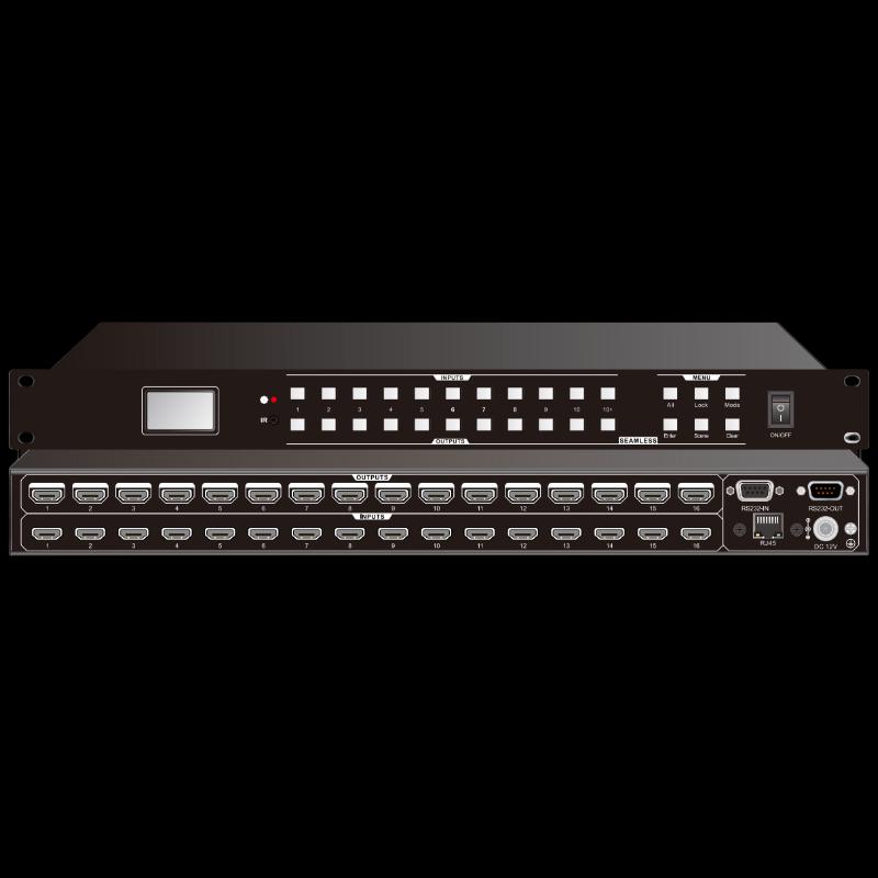Huachang Vision HC-JZG16A HDMI 4K 16x16 Matrix Switcher (CN version)