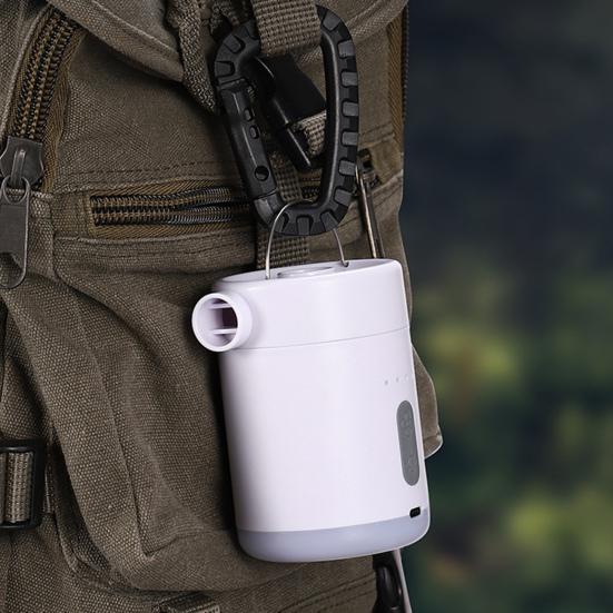 Outdoor Multi-function Air Pump with LED Light Portable USB Rechargeable Inflatables Swimming Ring Pool Float Air Mattress Bed Mini Electric Inflator