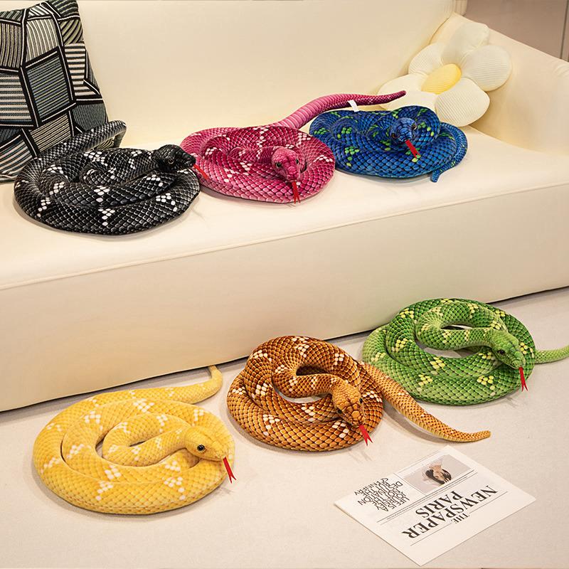 Имитация большой змеи кукла плюшевая игрушка водяная змея питон кукла мальчик прикольная тряпичная кукла подарок на день рождения