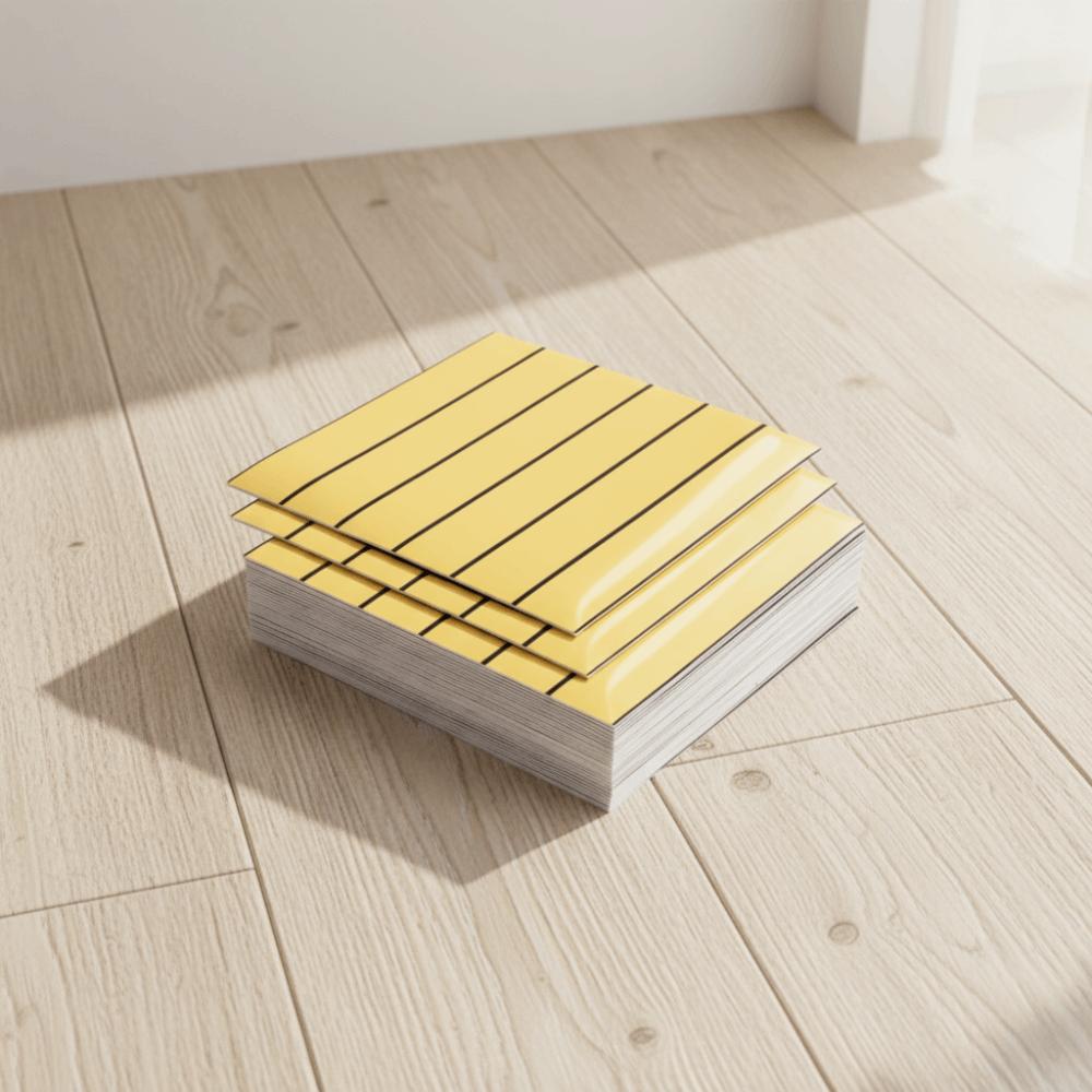 10PCS Reflective Mirror Wallpaper Stripe Pattern Grid Panel Wall Sticker Wall Panel Sticker TV Wall