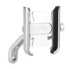 Universal Aluminum Alloy Motorcycle Phone Holder Stand Bracket Modification Parts(Silver)