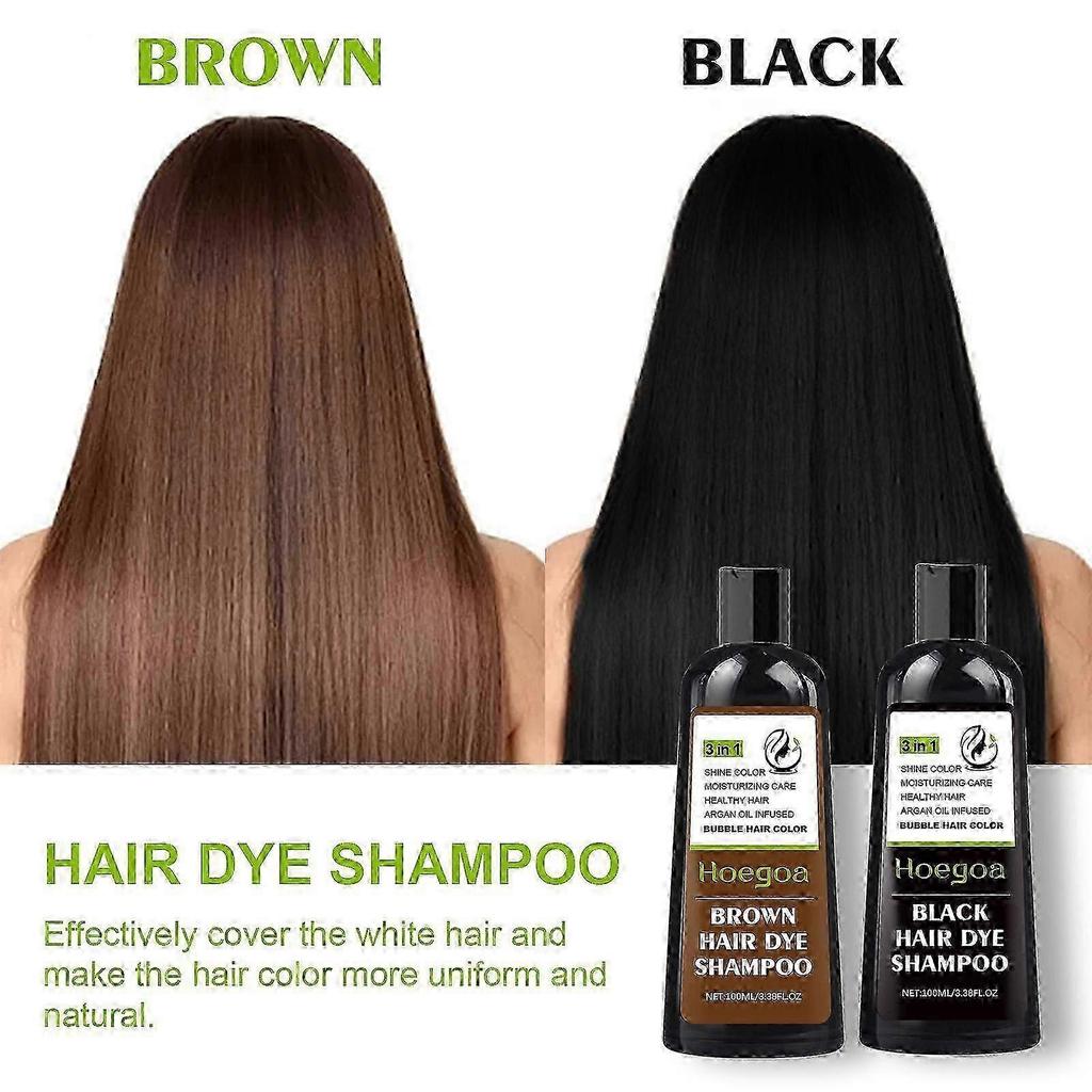 Instant Hair Shampoo Organic Natural Fast Hair Dye Plant Essence Hair Color Dye Shampoo for Women Men Cover Gray White Hair,3 in 1 Herbal 26s