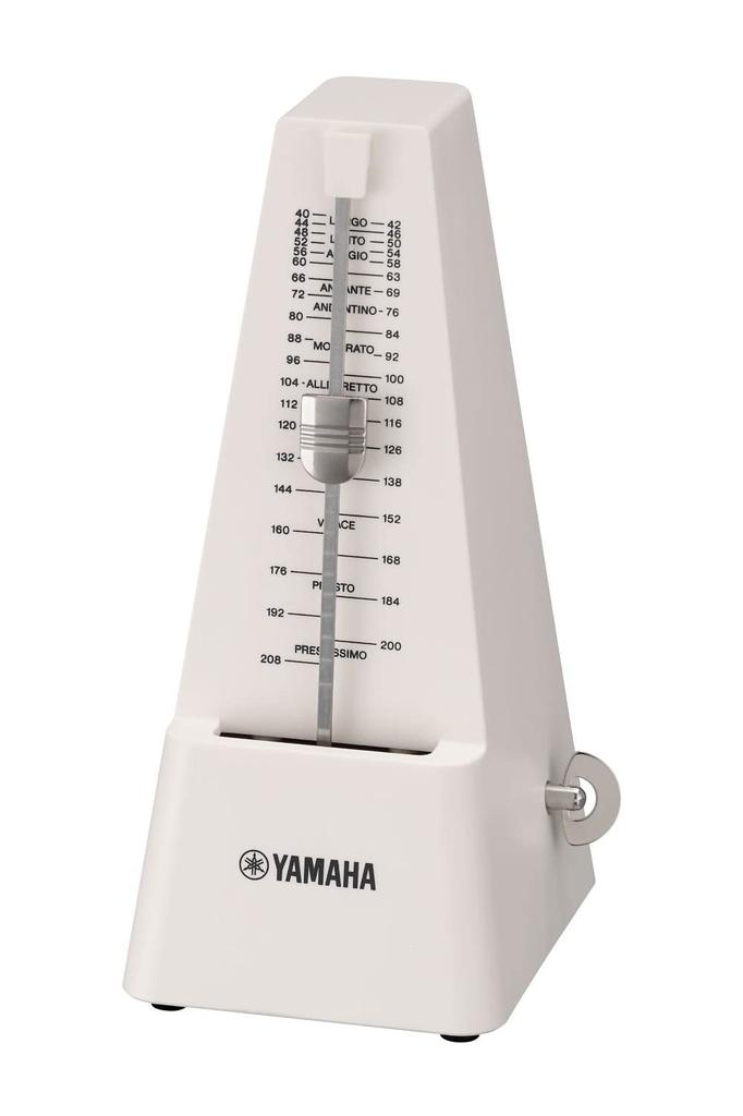 YAMAHA Metronome Ivory Classic Triangular Pyramid Style Matte Finish Prevents Fingerprints Mainspring Drive MP-90IV