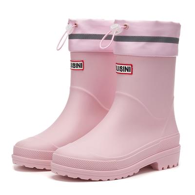 Оптовая продажа 2024 года, удобные резиновые сапоги для девочек, водонепроницаемые короткие резиновые сапоги для работы зимой, летом и осенью
