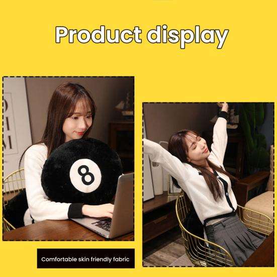 Creative Billiards Plush Pillow Plushies Soft Stuffed Sofa Cushion