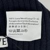 Pristine LOEWE Knit cap Logo design beanie Navy blue wool Women F540257X23 Used