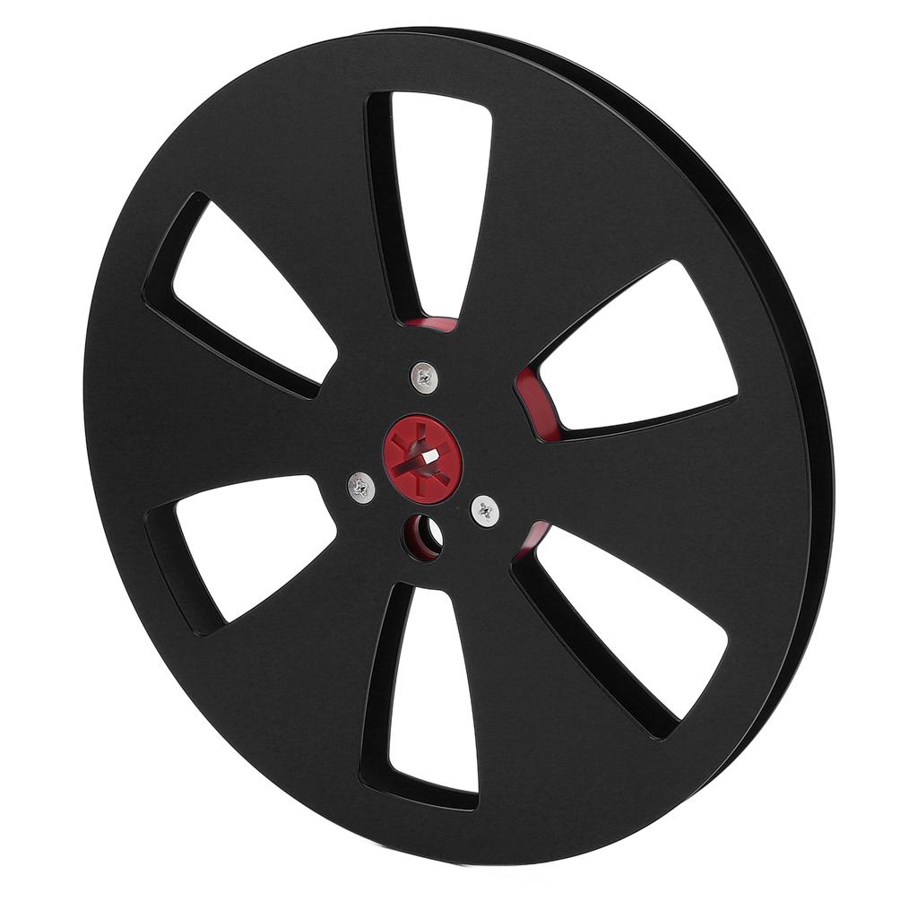 1 4 7 Inch Empty Tape Reel Aluminum Alloy Recording Takeup Reel with 6 Hole for Reel To Reel Tape for TEAC Black