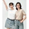 Women's Short Sleeve Pure Cotton Crew Neck T-Shirt, 26 Spring Autumn Women's Base Shirt, Trendy Spring Wear