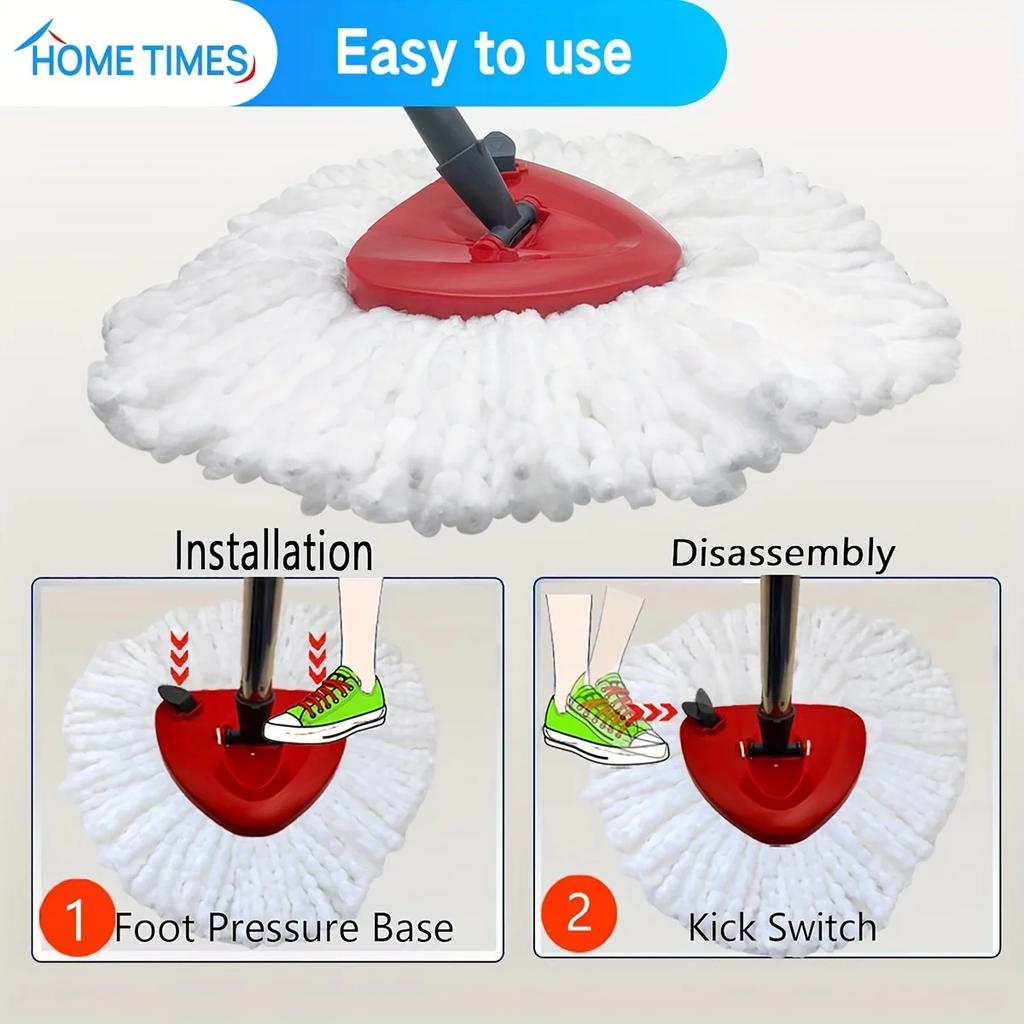 Аксессуары для швабры O-cedar/Vileda Microfiber EasyWring Spin Mop, насадка для швабры Spin Mop для системы с 1 баком O-Cedar/Vileda